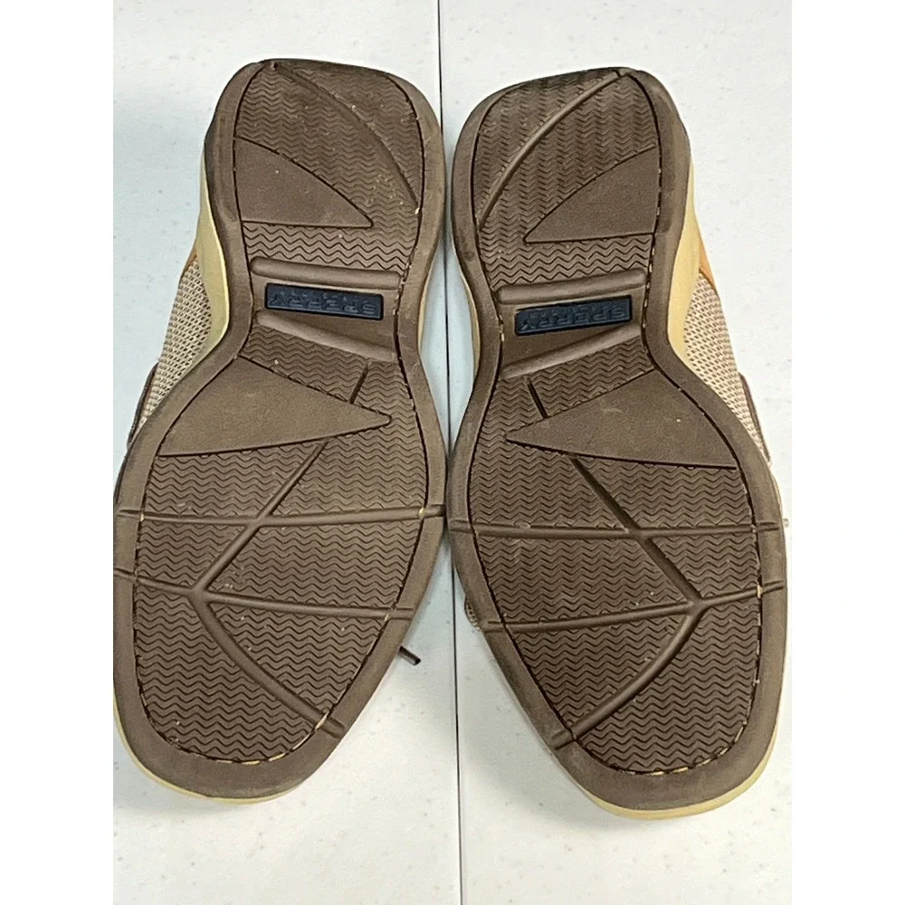 Sperry‎ Top-Sider Mens Billfish Boat Shoes Tan Leather Mesh STS21592 Size 9